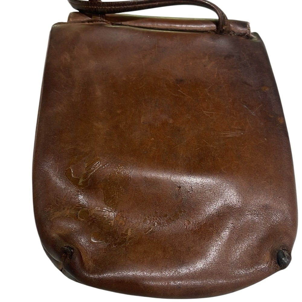 Vintage Harley-Davidson Crossbody Leather Fringed Bag Brown Made in U.S.A. - Picture 4 of 8